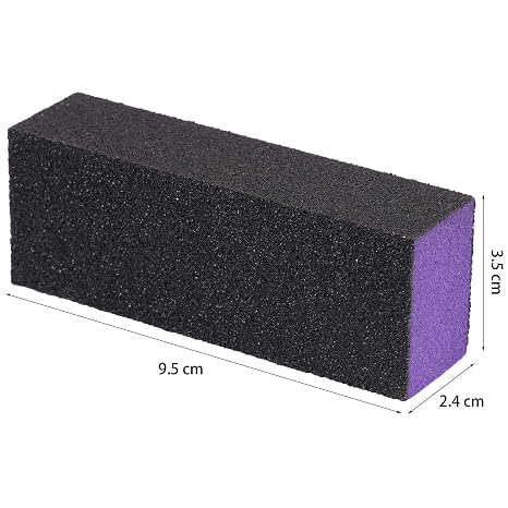 Diane Nail Buffer D971 – Bloque Pulidor Negro y Morado 9.5 cm