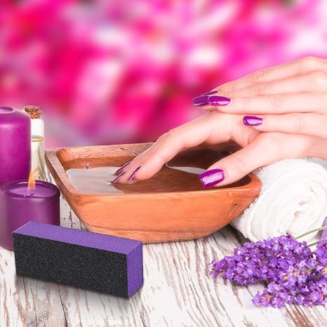 Diane Nail Buffer D971 – Bloque Pulidor Negro y Morado 9.5 cm