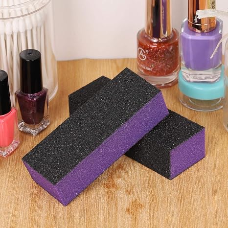 Diane Nail Buffer D971 – Bloque Pulidor Negro y Morado 9.5 cm