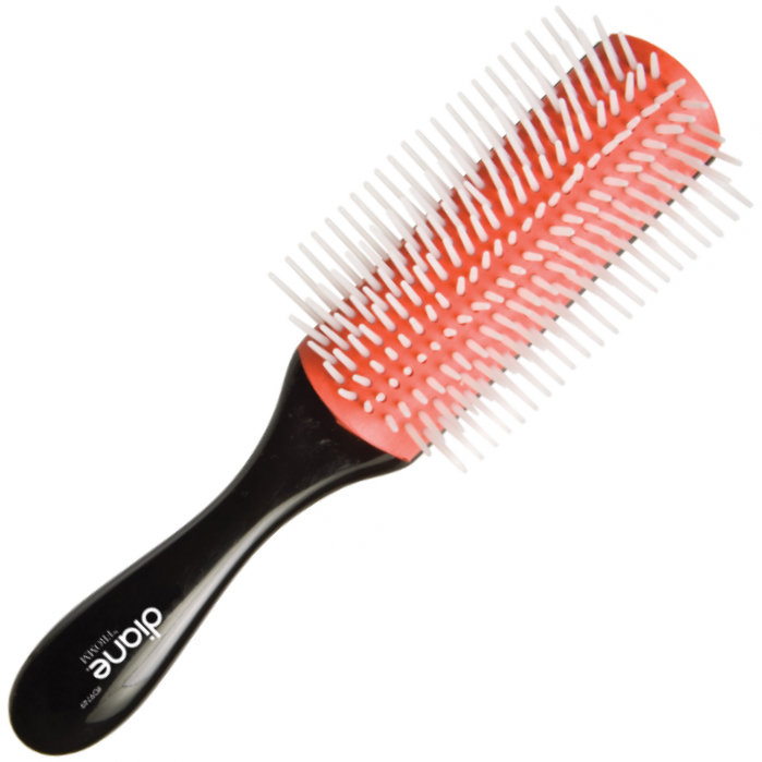 Diane Pro Nylon Pin Styling Brush D9749 – Cepillo Profesional con Dientes de Nylon para Cabello Grueso o Rizado