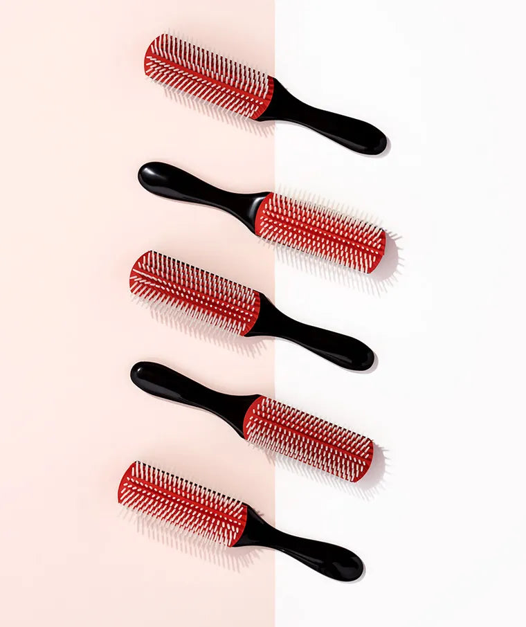 Diane Pro Nylon Pin Styling Brush D9749 – Cepillo Profesional con Dientes de Nylon para Cabello Grueso o Rizado