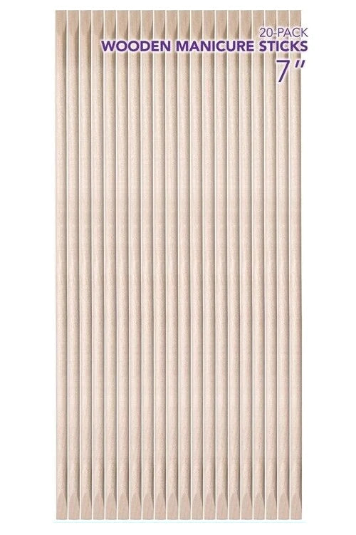 Diane Wooden Manicure Sticks 7” 20-Pack D993N