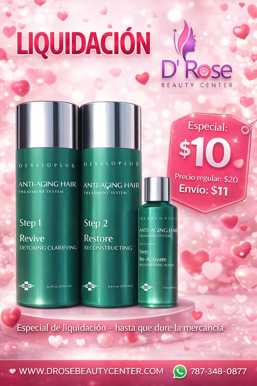 Developlus Anti-Aging Hair Treatment System