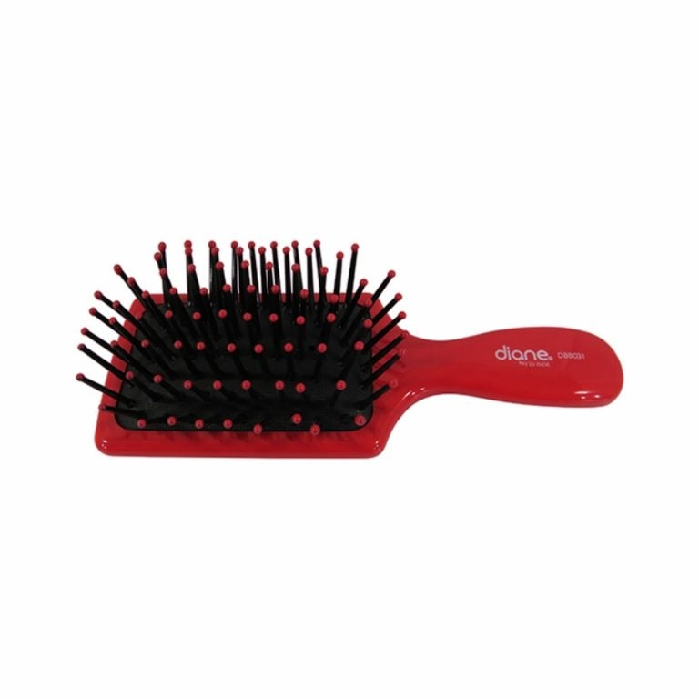 Diane Mini Cushion Paddle Brush DBB031 – Cepillo Paleta Compacto Rojo