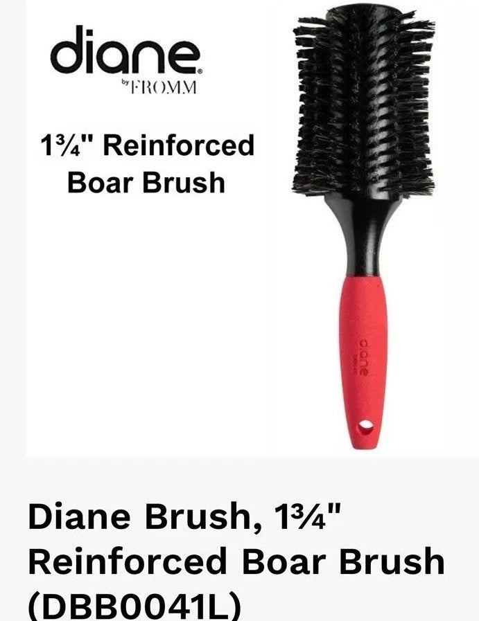 Diane Reinforced Boar Round Brush 1¾” DBB041L – Cepillo Redondo con Cerdas de Jabalí