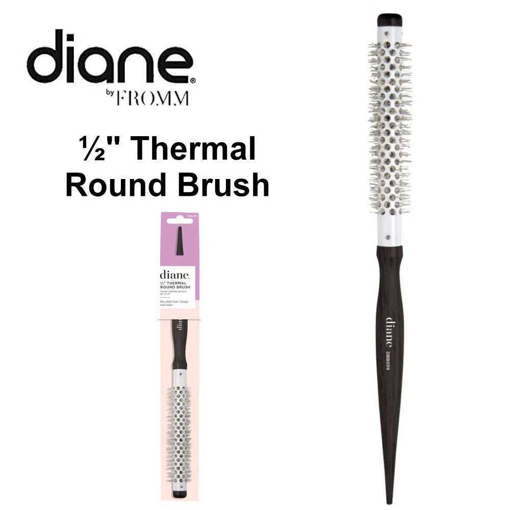 Diane DBB059 Thermal Round Brush 1/2” – Cepillo Térmico Redondo para Flequillos y Raíz