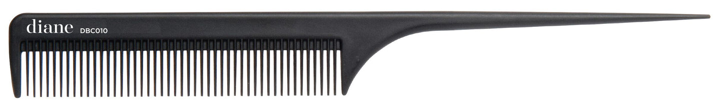 Diane Carbon 8” Rat Tail Comb DBC010 Peine Profesional de Cola para Secciones
