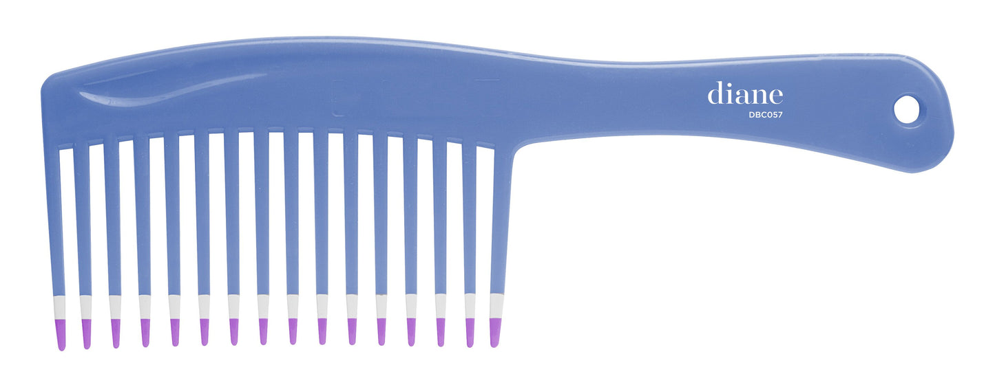 Diane Tall Tooth Detangle Comb 8¾” DBC057 Peine Desenredante Profesional