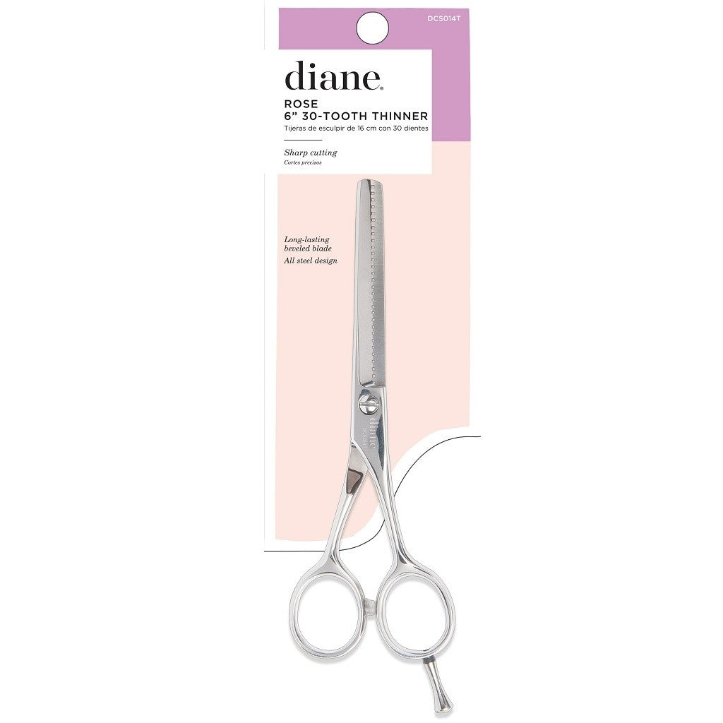 Diane Rose 6” 30-Tooth Thinner Shear DCS014T Tijera Profesional de Entresacar