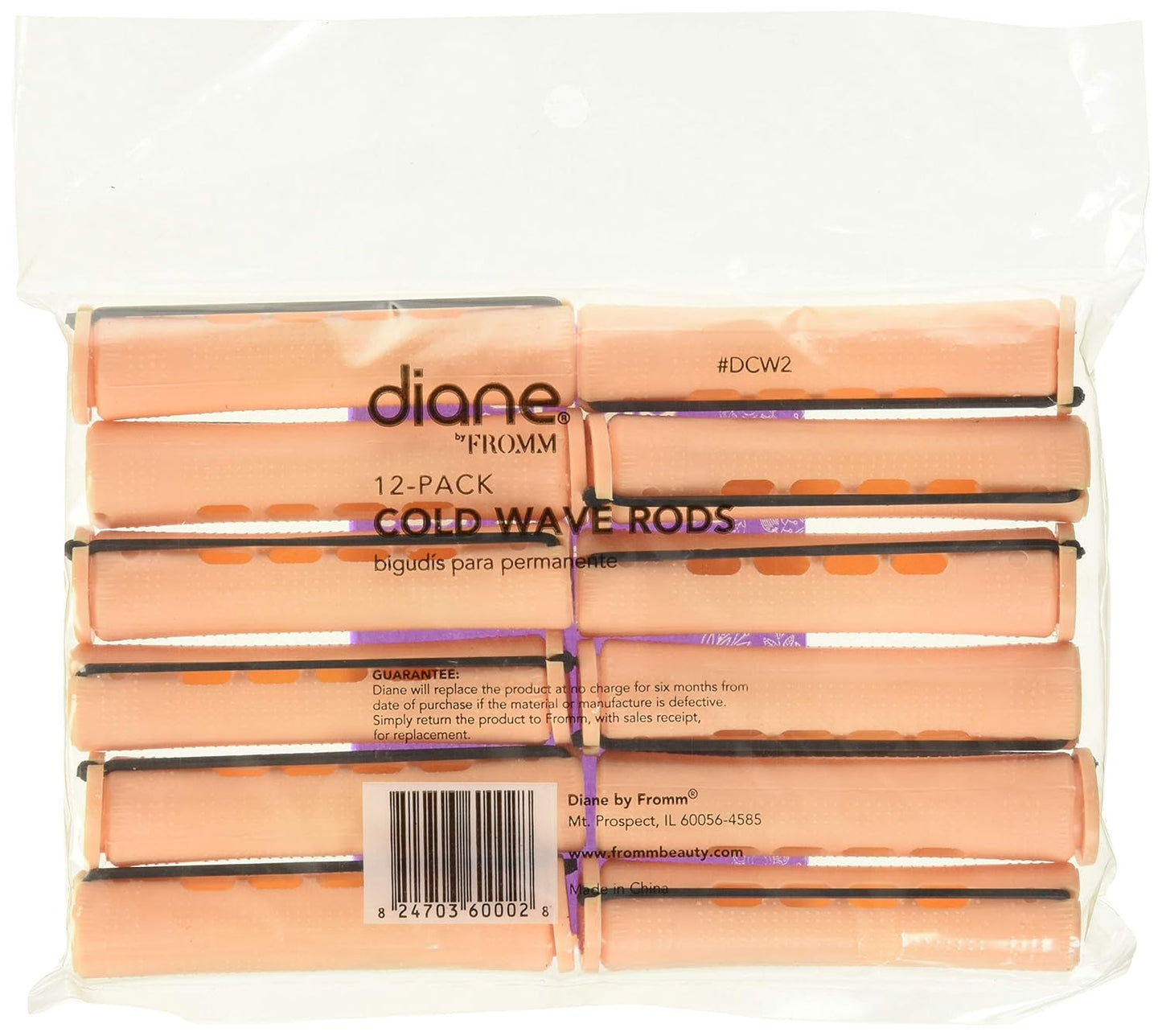 DIANE 12-Pack Cold Wave Rods 11/16” Sand DCW2 – Bigudíes para Permanente
