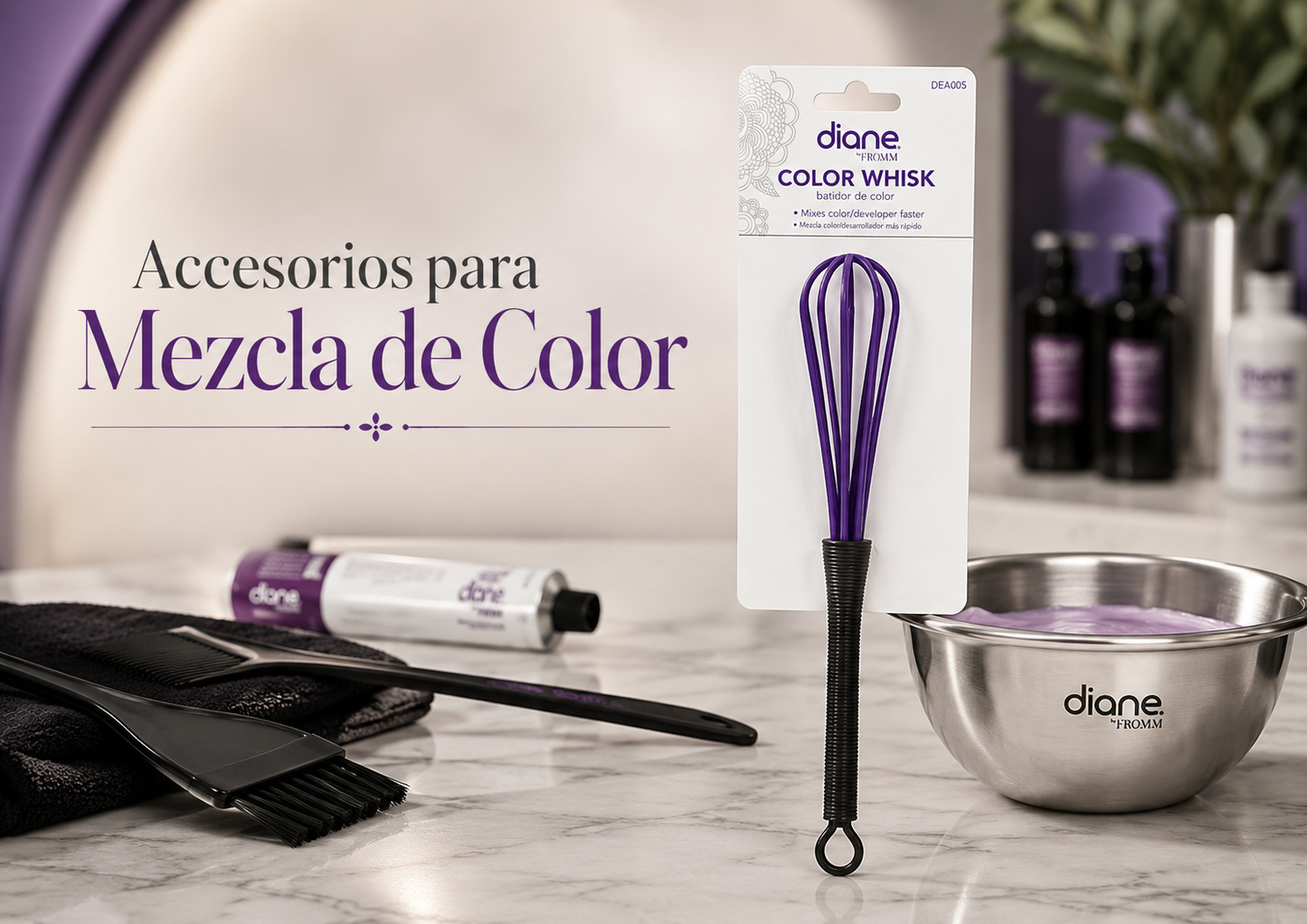 Diane Color Whisk DEA005 – Batidor Profesional para Mezclar Coloración