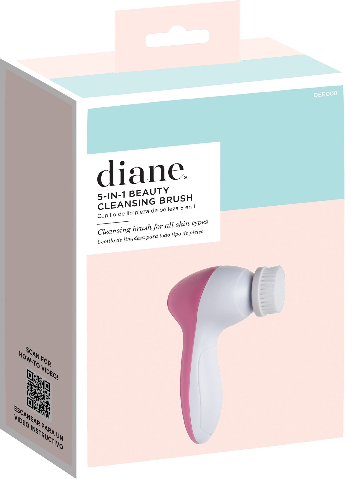 Diane 5-in-1 Beauty Cleansing Brush DEE008 – Cepillo Facial de Limpieza con 5 Cabezales