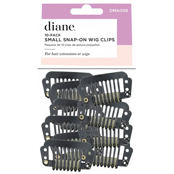 DIANE 10-Pack Small Snap-On Wig Clips DMA006 – Clips Pequeños para Pelucas y Extensiones