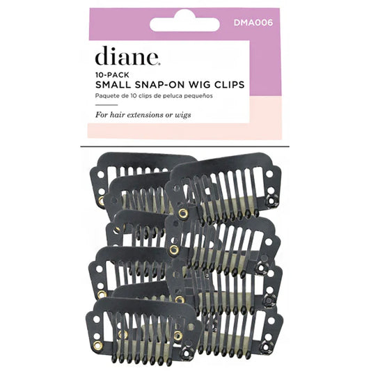 DIANE 10-Pack Small Snap-On Wig Clips DMA006 – Clips Pequeños para Pelucas y Extensiones