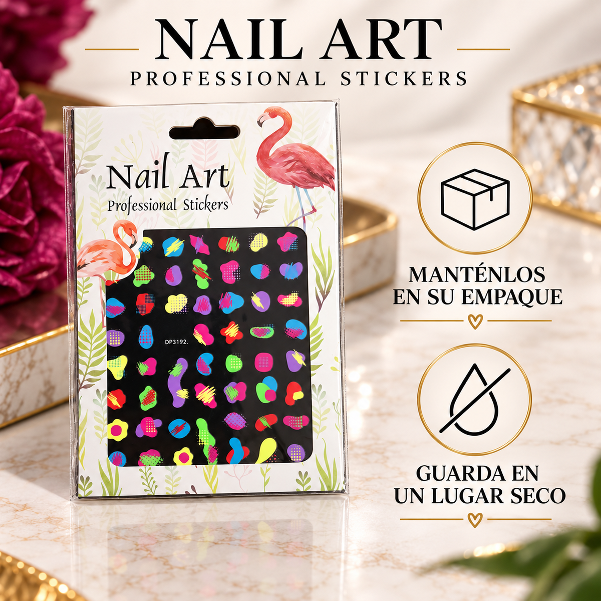 Nail Art Professional Stickers Coloridos DP3192