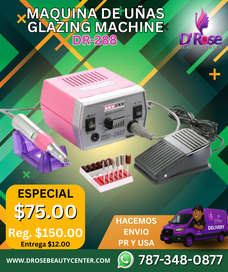 📌 DR-288 Glazing Machine – Máquina de Uñas