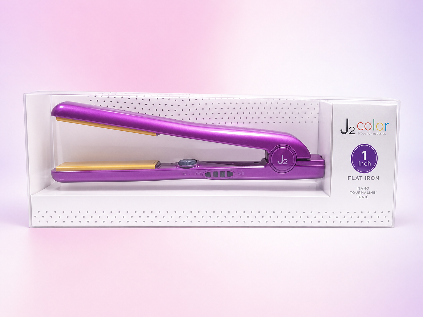 J2 Color Nano Tourmaline Ionic Plancha Profesional 1” DRE2202
