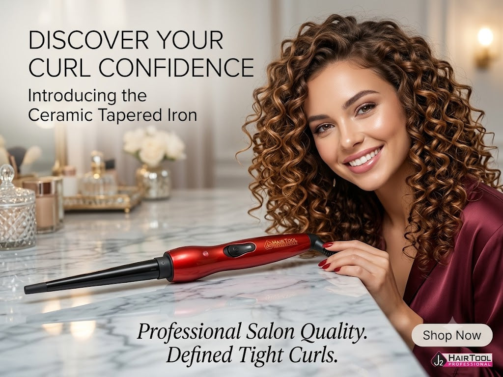 J2 Hair Tool Professional Rizador Cónico de Cerámica 3/8"–3/4" DRE2420S