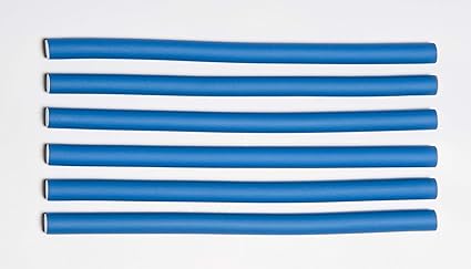 DIANE 6-Pack 10” Long Twist-Flex Rods 9/16” Wide DT40 – Rolos Flexibles para Rizos, Ondas y Peinados