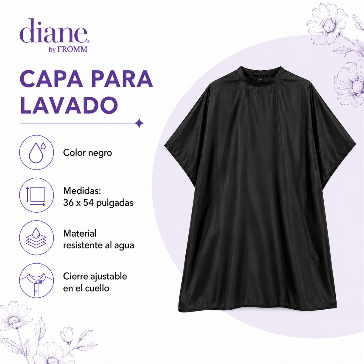 Diane by Fromm Shampoo Cape Negra 36 × 54” DTA01406