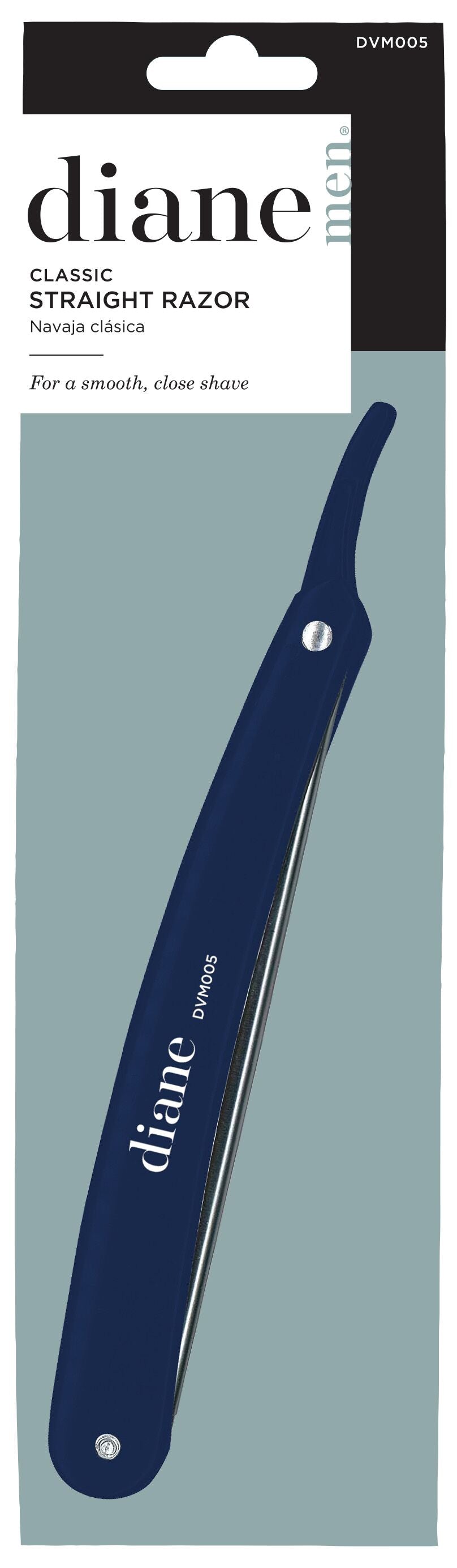 Diane Men Classic Straight Razor DVM005 Navaja Clásica de Afeitar Azul