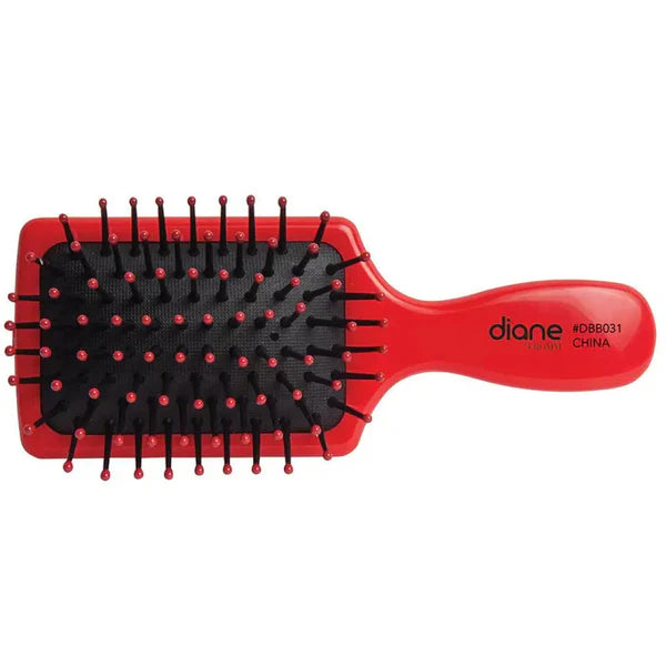 Diane Mini Cushion Paddle Brush DBB031 – Cepillo Paleta Compacto Rojo
