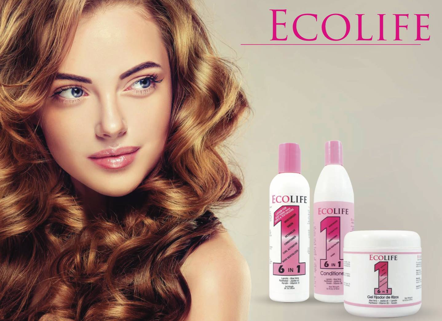 🧴 Ecolife Technologies – Leave-In de Rizos 6 en 1 (8 oz)