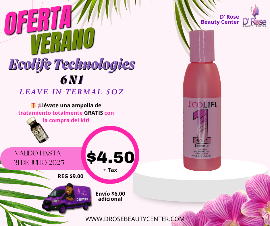 ECOLIFE TECHNOLOGIES 6 IN 1 LEAVE IN TERMAL 5OZ (E6N1LIT5)