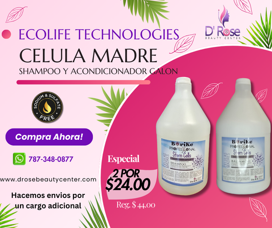 BORIKE PROFESIONAL CELULAS MADRES COMBO SHAMPOO Y ACONDICIONADOR GALON ETCMSHYAG