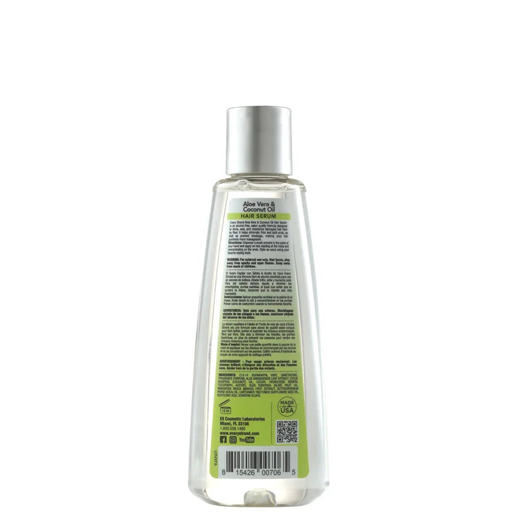Every Strand Aloe Vera &amp; Coconut Oil Hair Serum / 6oz (ESACHP6)