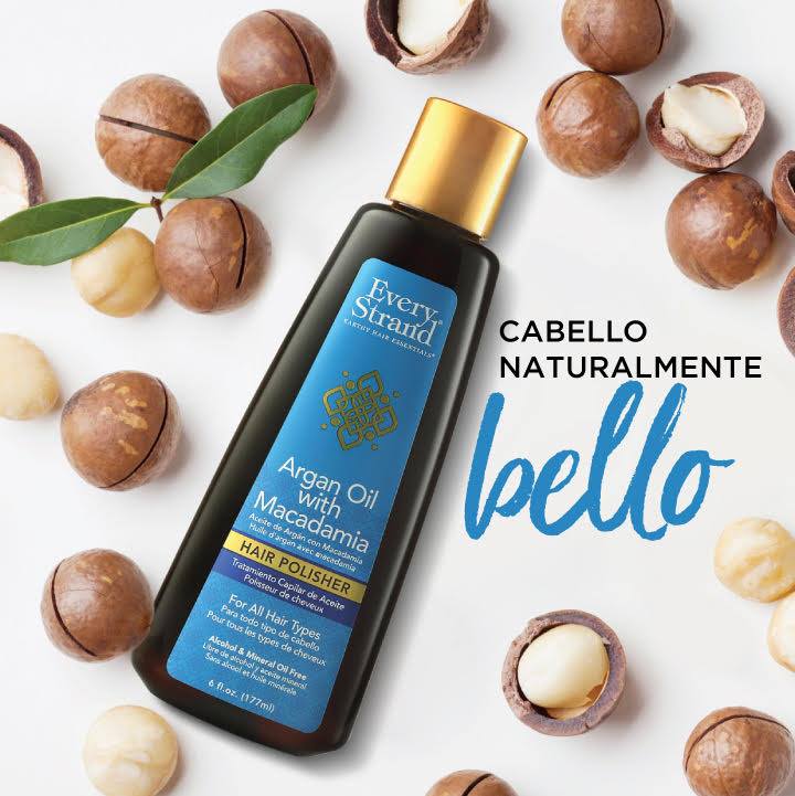 Every Strand Pulidor de Cabello con Aceite de Argán y Macadamia / 6oz (ESAMHP6)