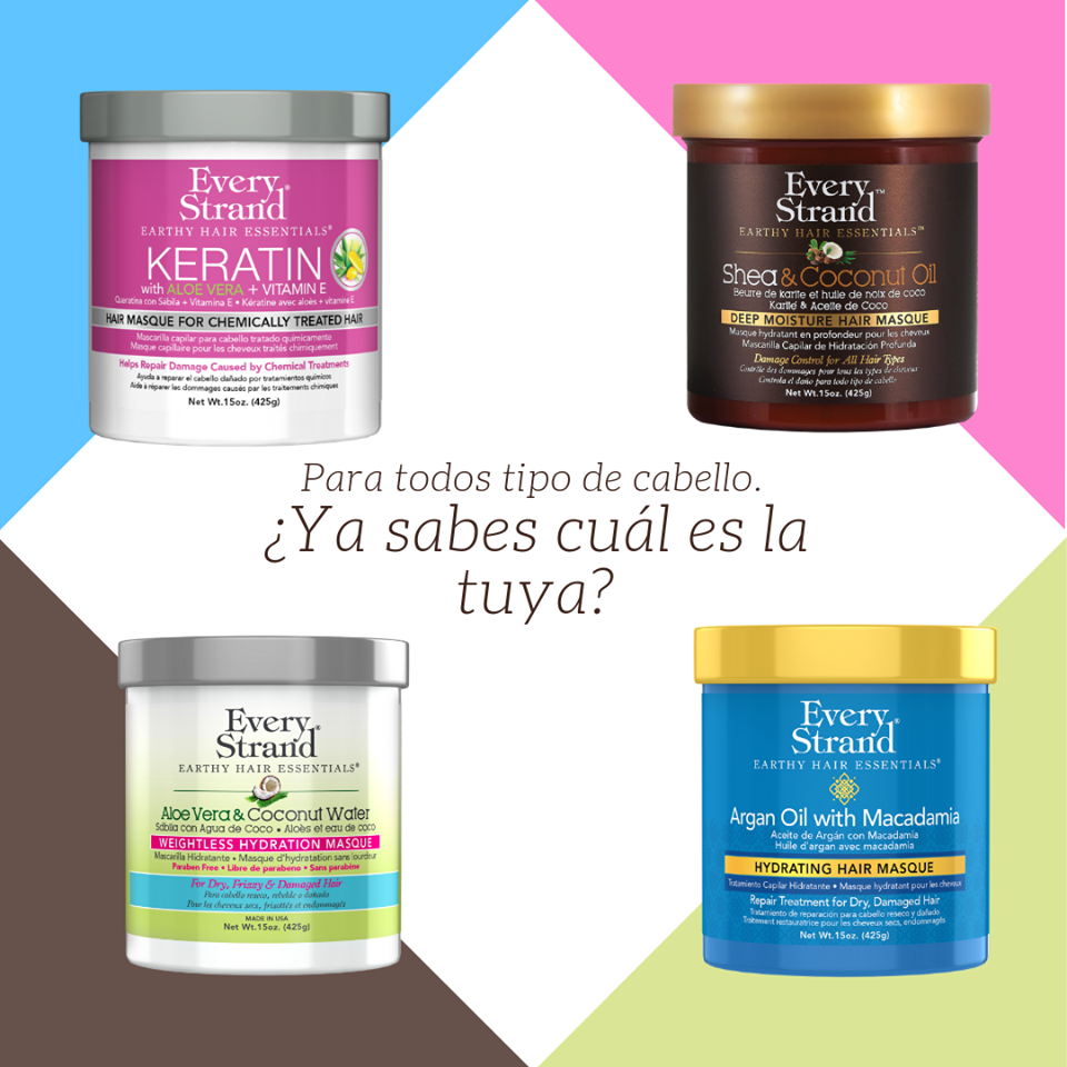 Every Strand Mascarilla Hidratante con Aceite de Argán y Macadamia / 15oz (ESAMM15)