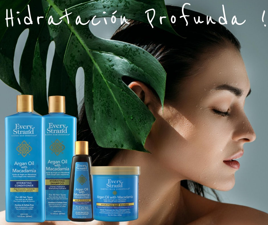 Every Strand Mascarilla Hidratante con Aceite de Argán y Macadamia / 15oz (ESAMM15)