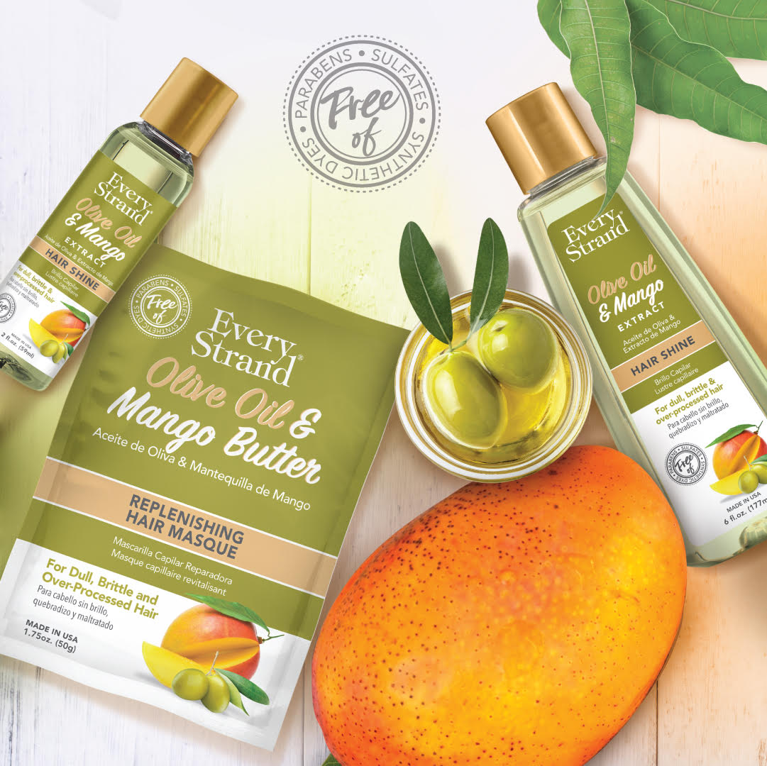Every Strand Olive Oil &amp; Mango Hair Shine / 6oz (ESOMHP6)
