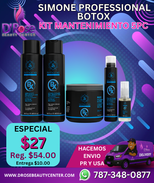 💙 SIMONE PROFESSIONAL BOTOX – KIT MANTENIMIENTO 5PC