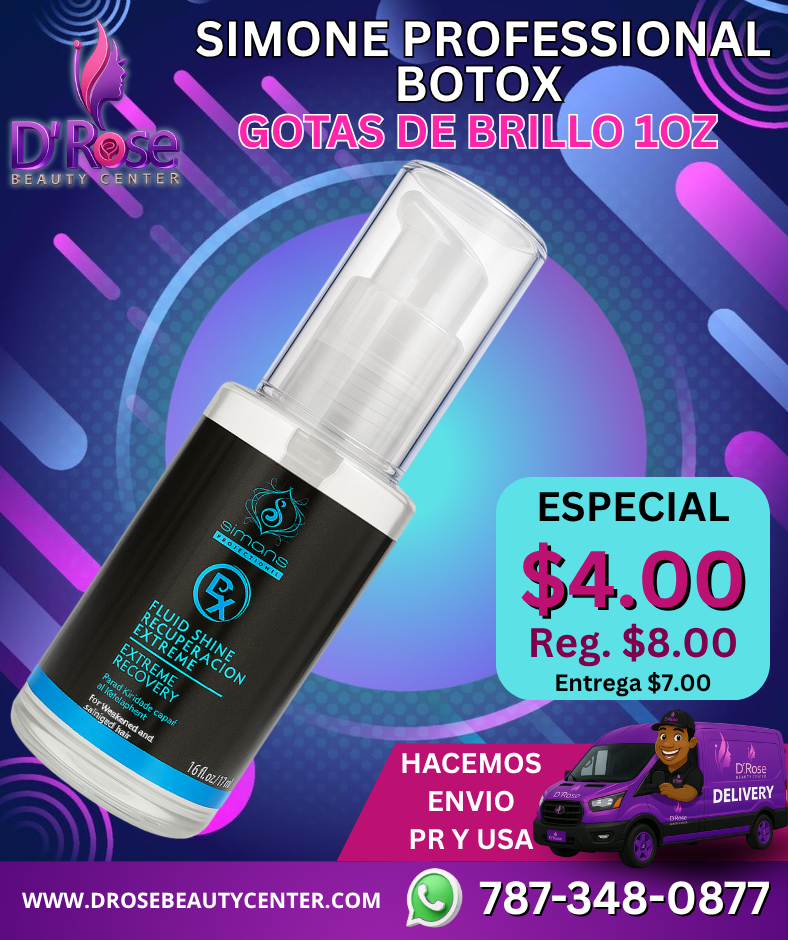 💙 SIMONE PROFESSIONAL BOTOX – GOTAS DE BRILLO 1oz