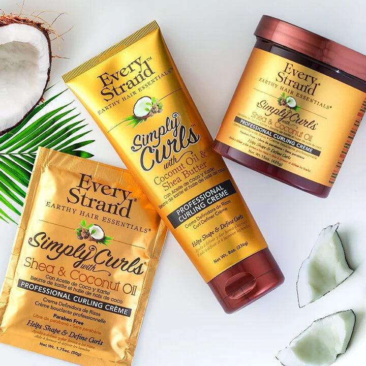 Every Strand Simply Curls – Crema Profesional Definidora de Rizos con Karité & Aceite de Coco 15oz (ESSCDC15)