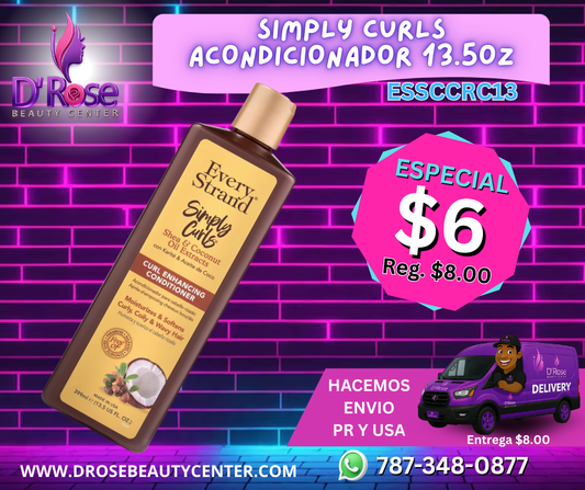Acondicionador Potenciador de Rizos Simply Curls Every Strand / 13.5oz (ESSCCRC13)