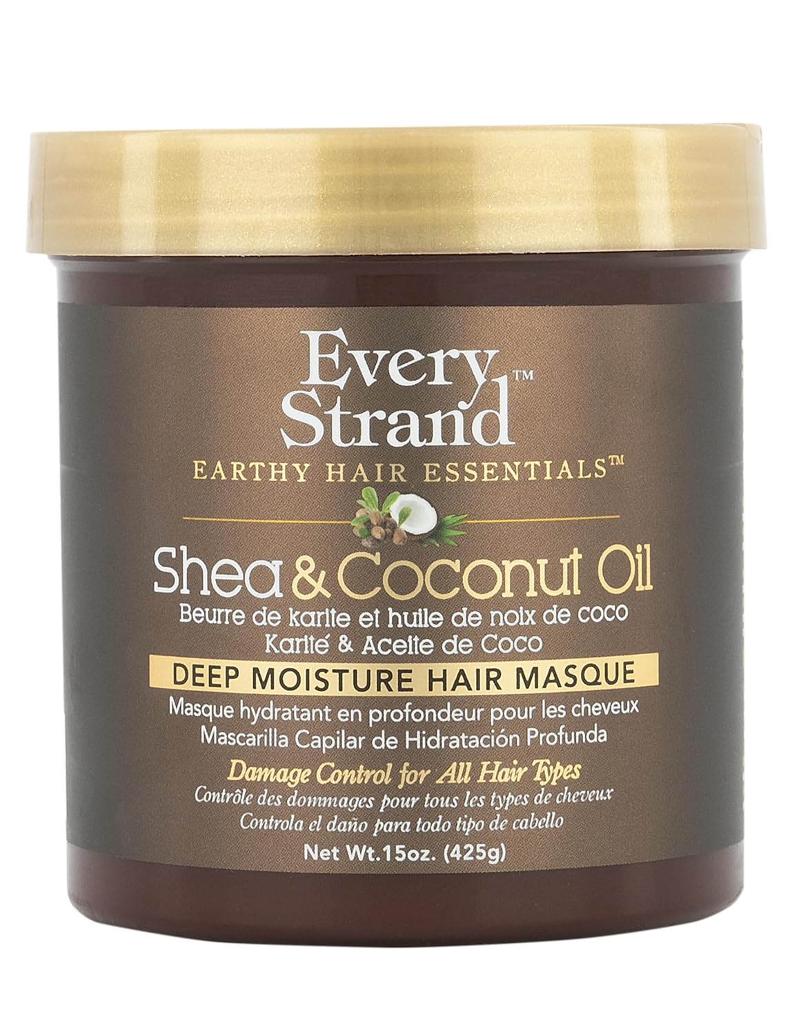 Shea & Coconut Oil Deep Moisture Hair Masque 15oz – ESSCODMHM15