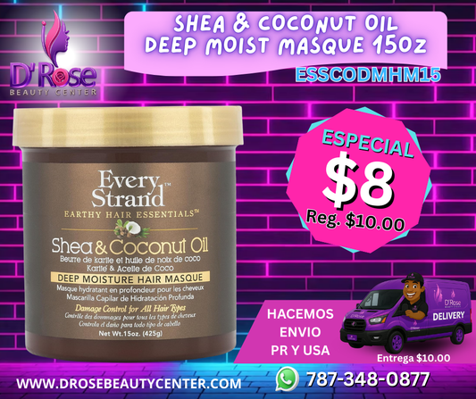 Shea & Coconut Oil Deep Moisture Hair Masque 15oz – ESSCODMHM15