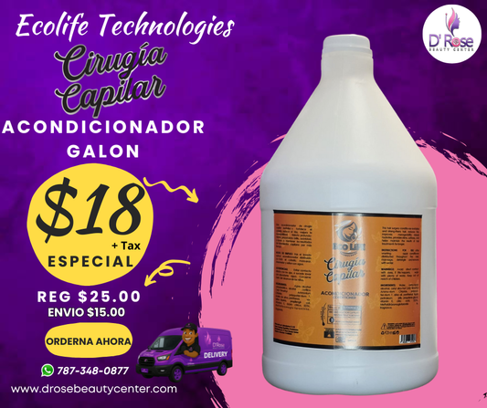 💛 ECOLIFE TECHNOLOGIES – CIRUGÍA CAPILAR ACONDICIONADOR GALÓN