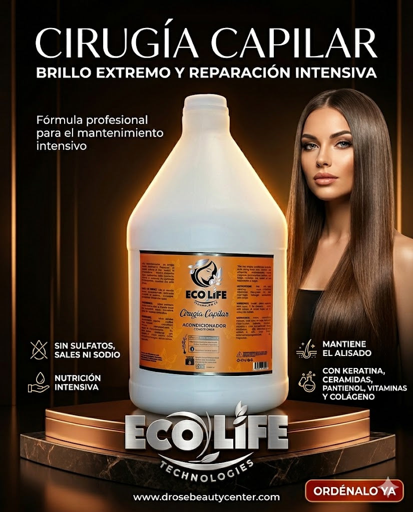 ECOLIFE TECHNOLOGIES Cirugía Capilar Acondicionador Galón
