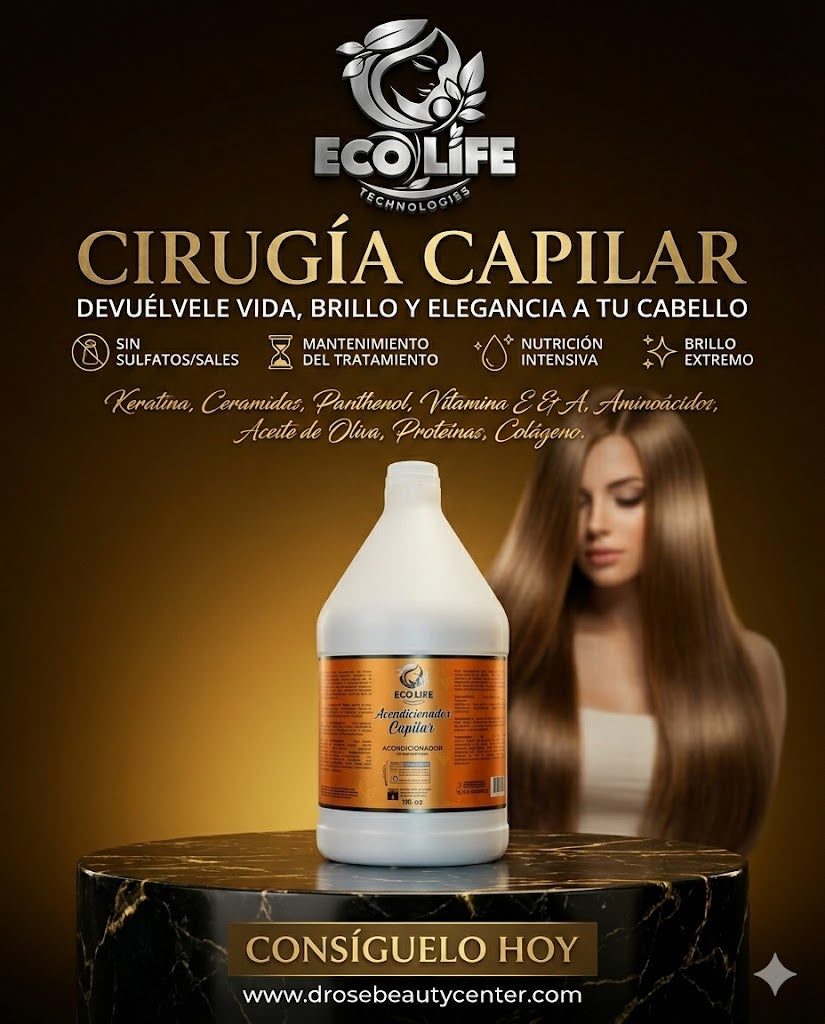 ECOLIFE TECHNOLOGIES Cirugía Capilar Acondicionador Galón