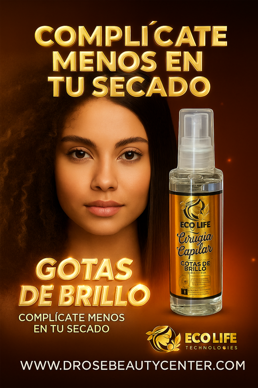 🌟 ECOLIFE TECHNOLOGIES – CIRUGÍA CAPILAR GOTAS DE BRILLO 2oz