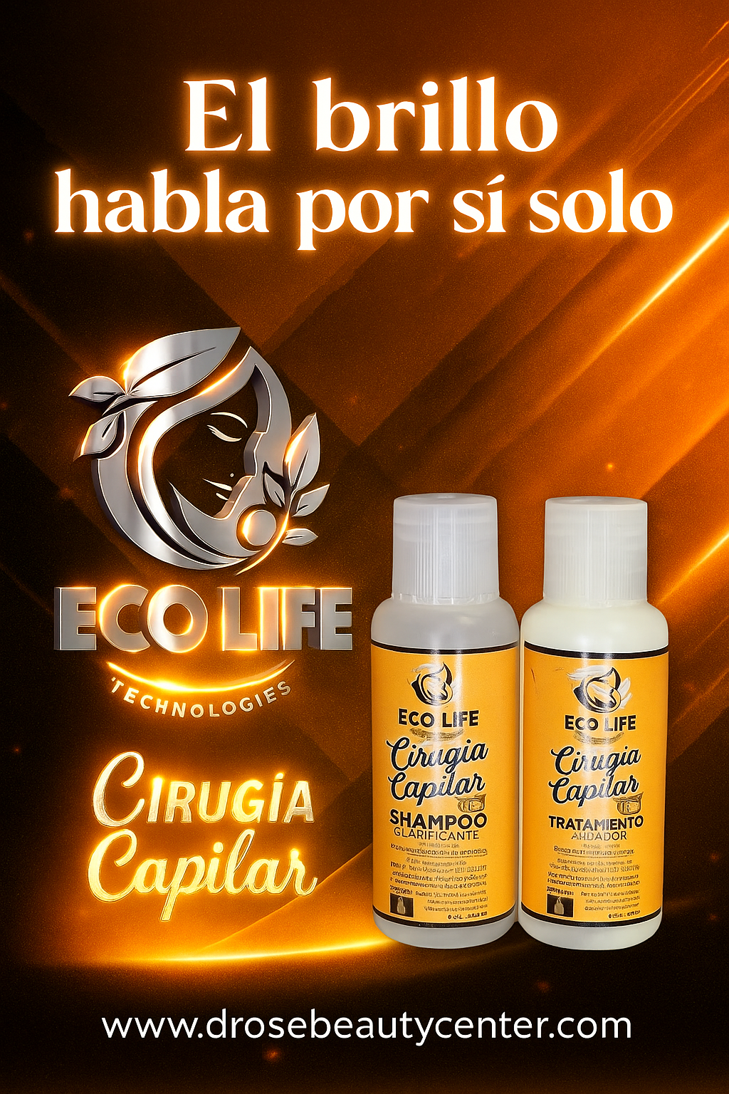 🧡 ECOLIFE TECHNOLOGIES – CIRUGÍA CAPILAR KIT LACEADOR 2oz