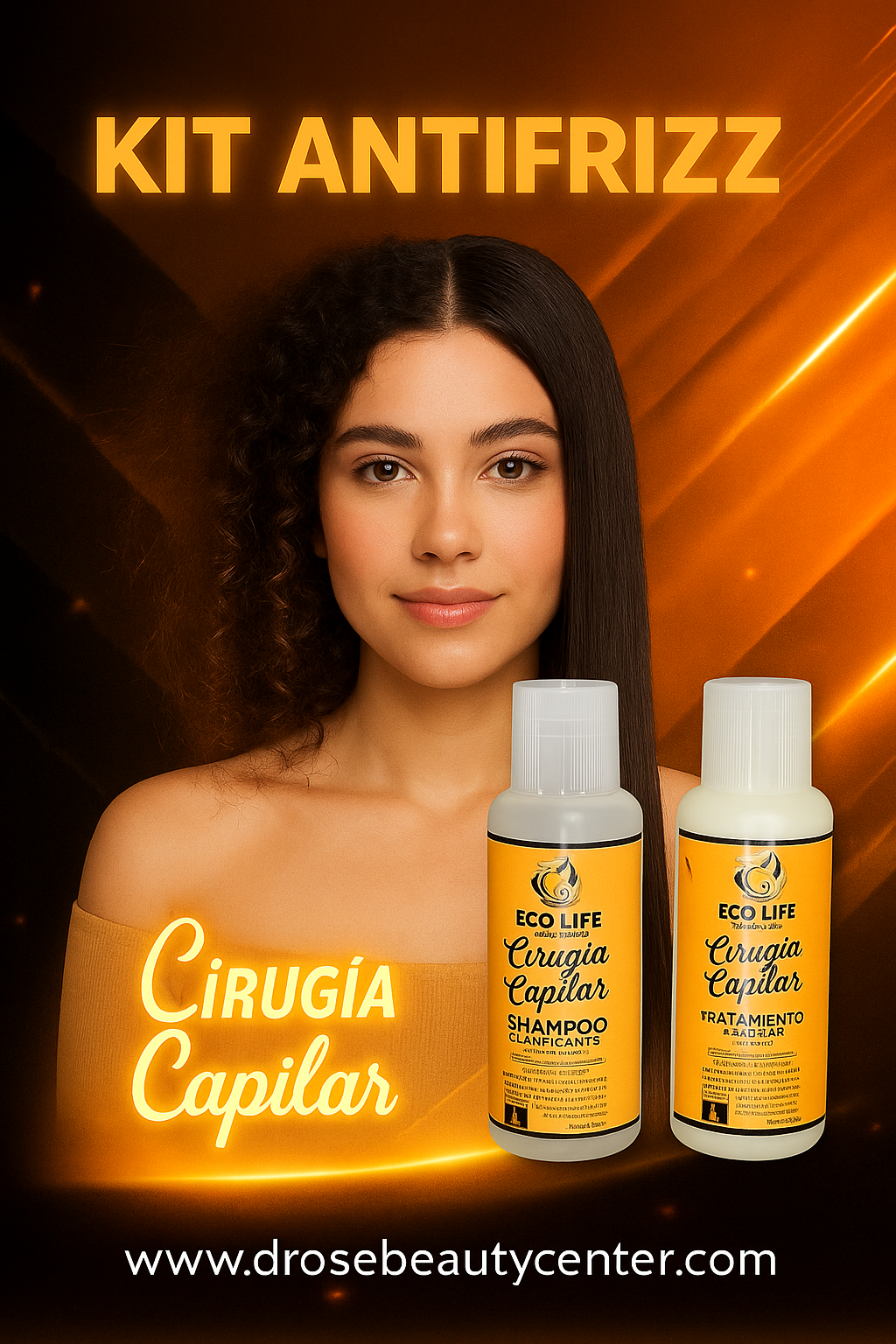 🧡 ECOLIFE TECHNOLOGIES – CIRUGÍA CAPILAR KIT LACEADOR 2oz