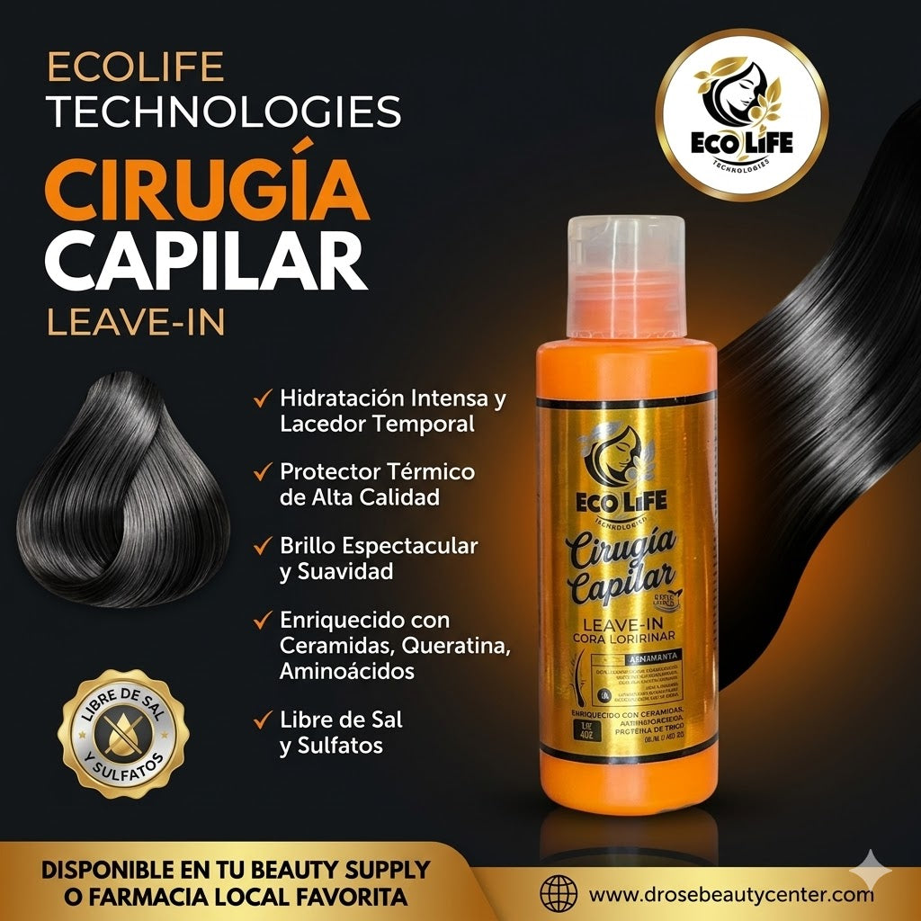 ECOLIFE TECHNOLOGIES Cirugía Capilar Leave-In 4 oz