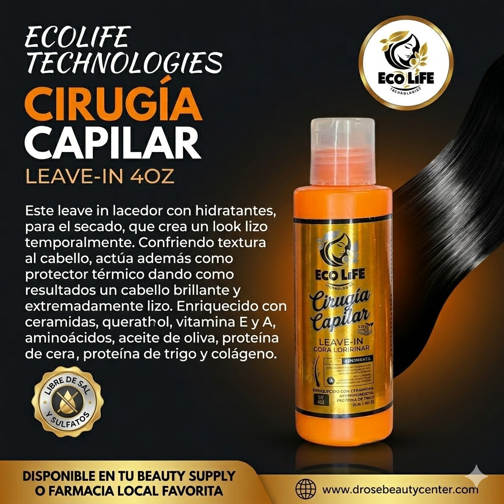 ECOLIFE TECHNOLOGIES Cirugía Capilar Kit de Mantenimiento 5 Piezas