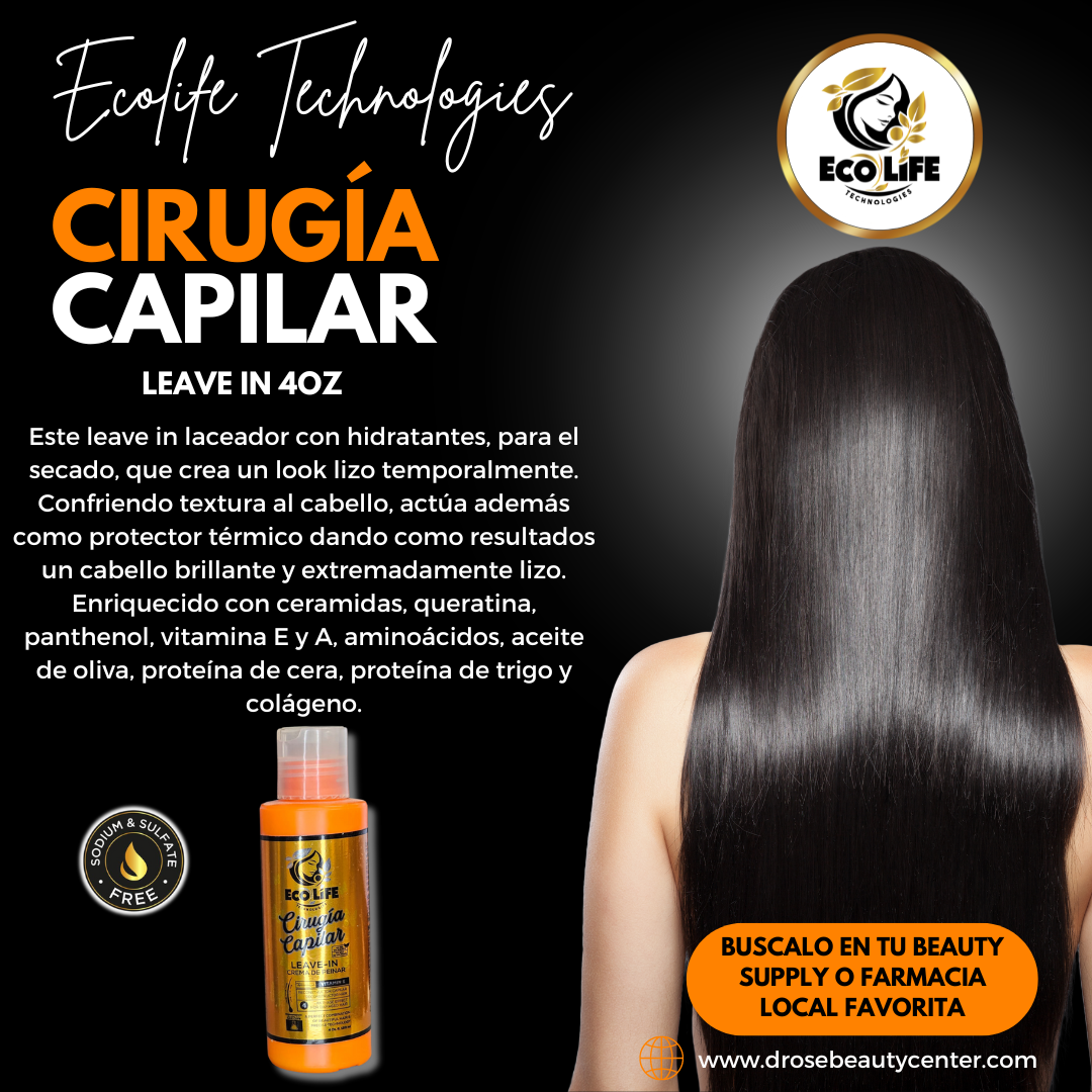 🧡 ECOLIFE TECHNOLOGIES – CIRUGÍA CAPILAR LEAVE-IN 4oz