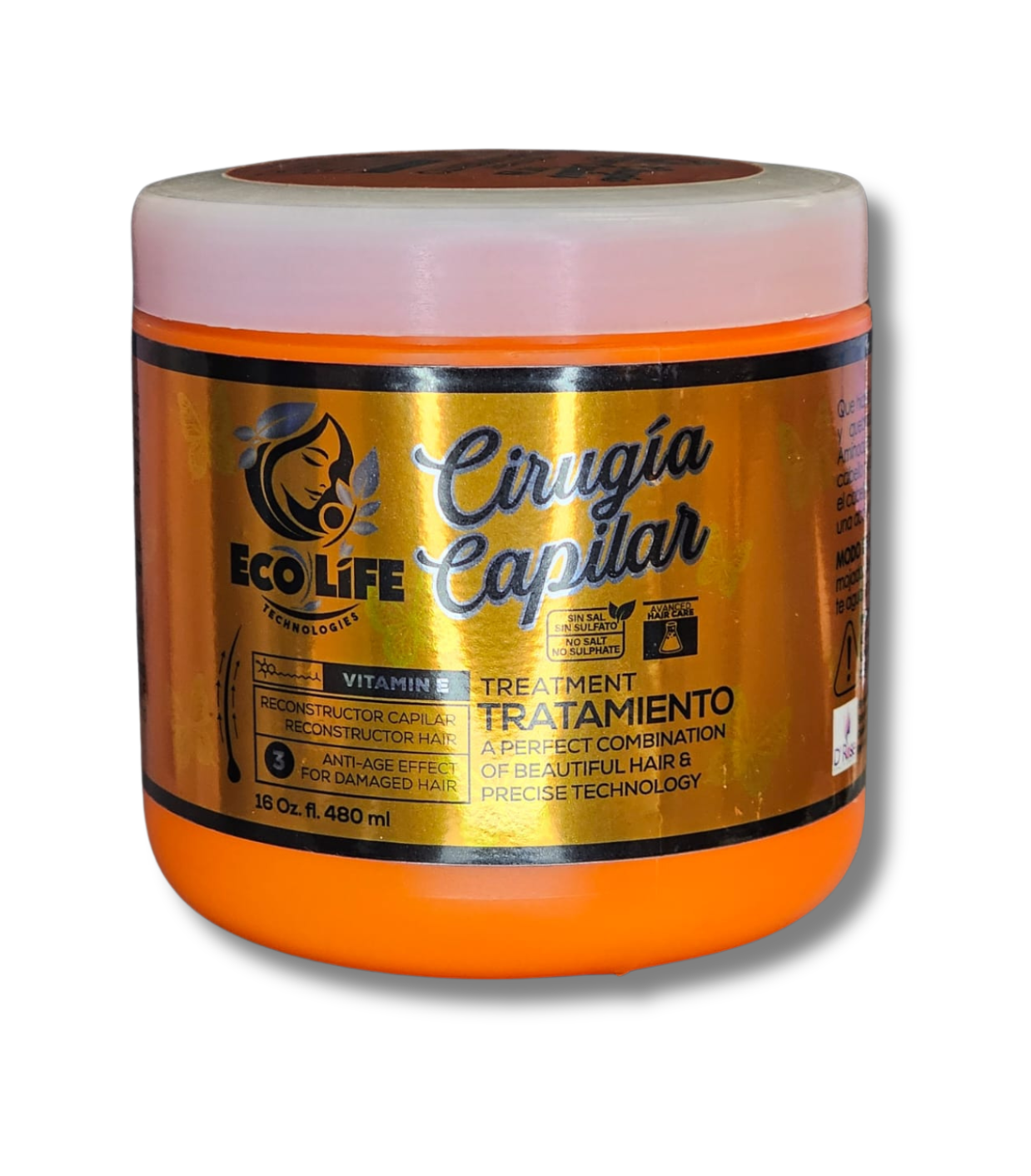 💛 ECOLIFE TECHNOLOGIES – CIRUGÍA CAPILAR MASCARILLA 16oz
